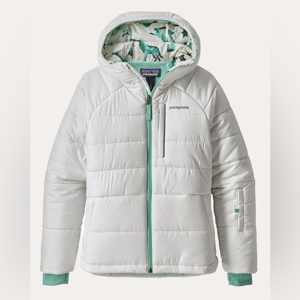 Patagonia Kids Jacket - White and Green